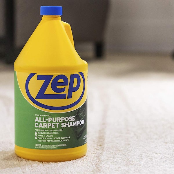Zep Premium Carpet Shampoo - 1 Gal (Case of 4) - ZUPXC128 - Deep Cleaning  and Stain Removal, For Carpet Machines