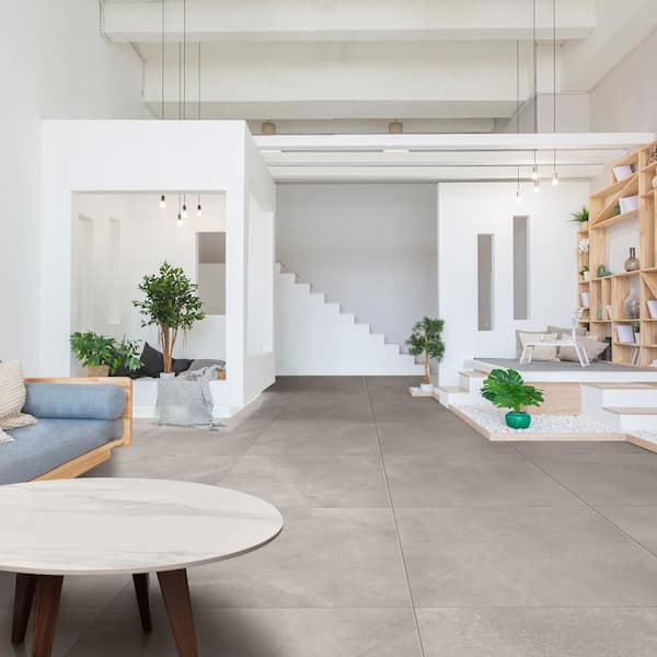 Iris Fumo 47.24 in. x 47.24 in. Matte Porcelain Floor and Wall Tile (15.49 sq. ft./Each)