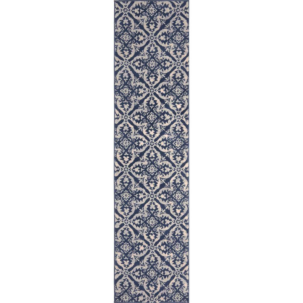 Home Dynamix Tremont Blue/Grey 2 ft. x 7 ft. Indoor Area Rug 4-19003 ...