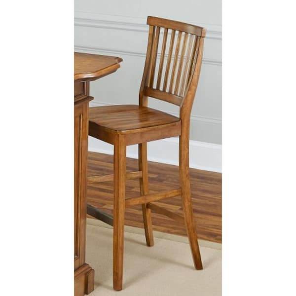24 in. Distressed Oak Bar Stool