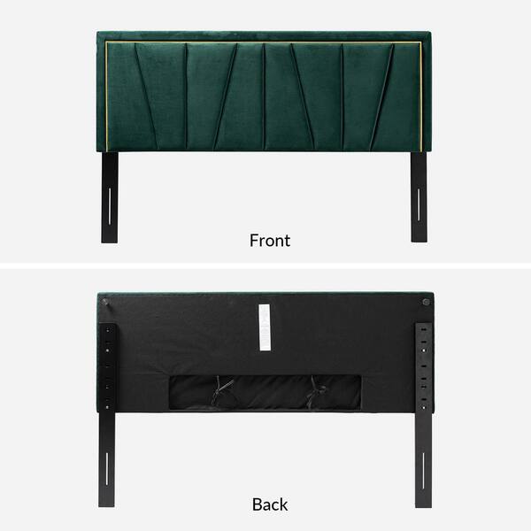 k.e.w JAYDEN CREATION Curtis 81 in. W Green Upholstered Tufted