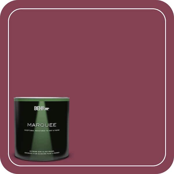 BEHR MARQUEE 1 qt. #M130-7 Sugar Beet Semi-Gloss Enamel Exterior Paint & Primer