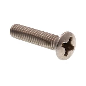 5/16 in.-18 x 1-1/2 in. Grade 18-8 Stainless Steel Phillips Drive Oval Head Machine Screws (25-Pack)