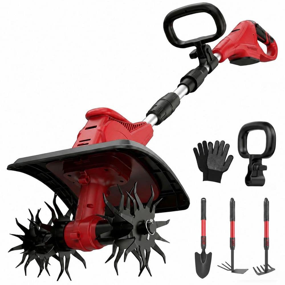 310RPM Cordless Tiller Cultivator with 9.1 in. Width and 6.3 in. Depth, 40-Tine Aluminum Hand, Folding Design price history on PriceWatchPro