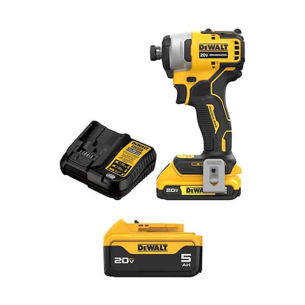 DEWALT ATOMIC 20V MAX Lithium-Ion Brushless Cordless Compact 1/4