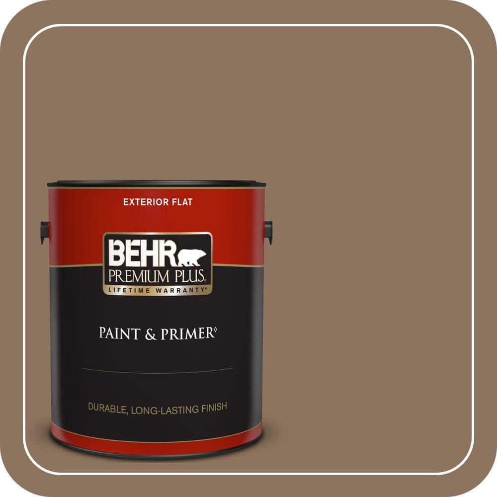 BEHR PREMIUM PLUS 1 gal. #N260-6 Outdoor Cafe Flat Exterior Paint