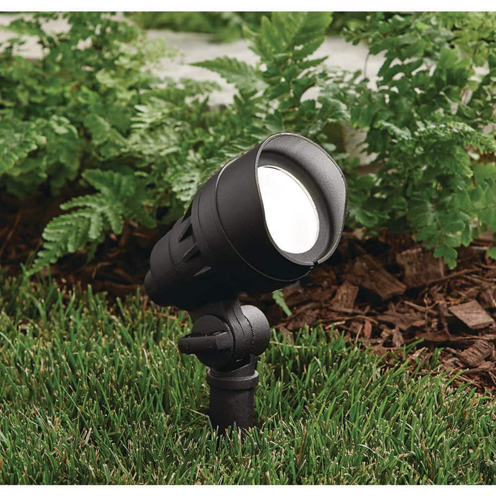 Hampton Bay 200 Lumen Millennium Black Adjustable Light Color