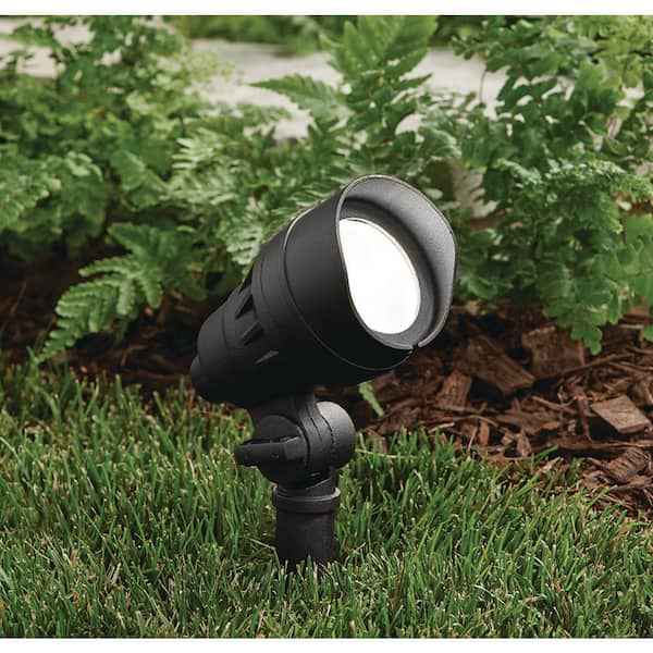 200 Lumen Millennium Black Adjustable Light Color Integrated LED Outdoor Landscape Flood Light