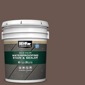 5 gal. #PPU5-02 Aging Barrel Solid Color Waterproofing Exterior Wood Stain and Sealer