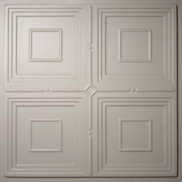 Ceilume Jackson Latte 2 ft. x 2 ft. Lay-in or Glue-up Ceiling Panel (Case of 6)