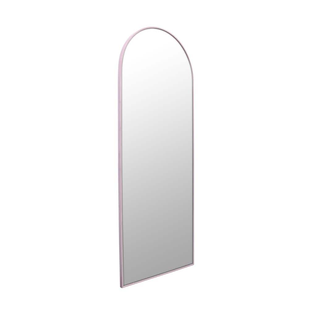67" x 24" Pink Stainless Steel Framed Full Length Mirror