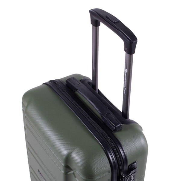 American Green Travel Allegro S 20 in. Olive Carry on Luggage TSA  Anti-Theft Rolling Suitcase AG600-20-S-OLV - The Home Depot