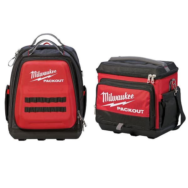 Milwaukee 15 in. PACKOUT Tool Backpack with PACKOUT Cooler Bag