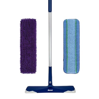 Rubbermaid Commercial Products 18 in. Microfiber Flat Mop Kit FGQ101-20 -  The Home Depot