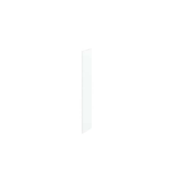 Hampton Bay Courtland 11.25 in. W x 0.75 in. H Kitchen Cabinet End Panel in Polar White