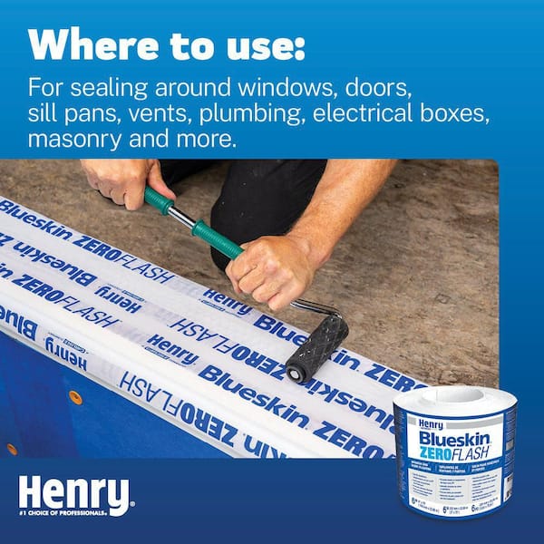 Henry 9 in. x 75ft. Blueskin Zero Flash Roll HE221954 - The Home Depot