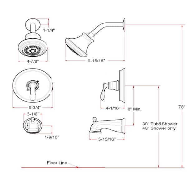 Madison Single-Handle 3-Spray Tub and Shower Faucet in Oil Rubbed Bronze (Valve Included) Madison Single-Handle 3-Spray Tub and Shower Faucet in Oil Rubbed Bronze (Valve Included)