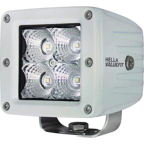Hella Value fit Cube 4 LED Spot Light Kit, White
