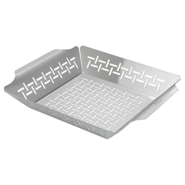 Little Griddle Stainless Steel Vegetable Grill Basket GT 135 The Home Depot