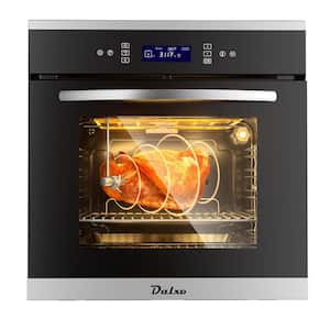 24 in. Single Electric Wall Oven With Convection and Touch Panel in Black