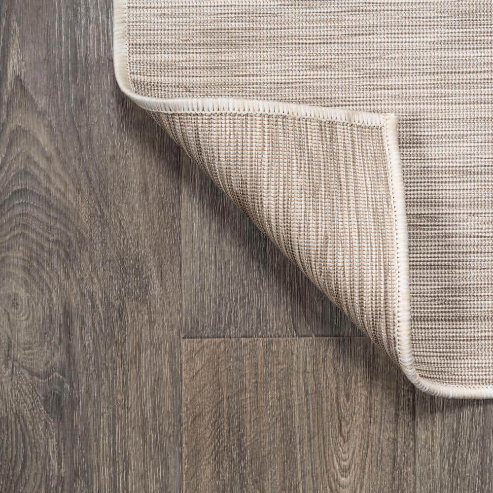 Ethan Modern Flatweave Light Gray 9' x 12' Easy-Care Area Rug