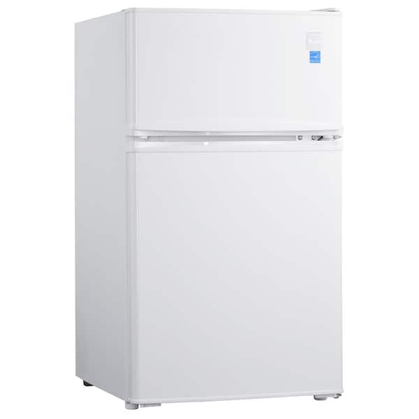 Avanti 18.5 in. W 3.1 cu.ft. Compact Mini Refrigerator with Freezer in White