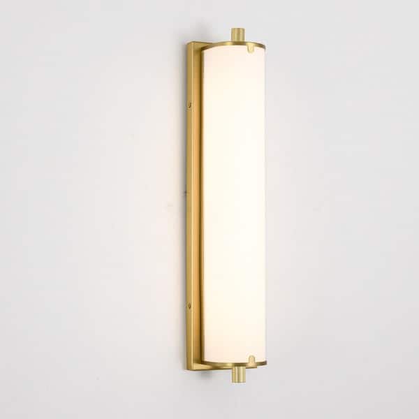 Rennnsan Fynr Modern 1-Light 20.5 in. Brushed Gold Linear LED Wall