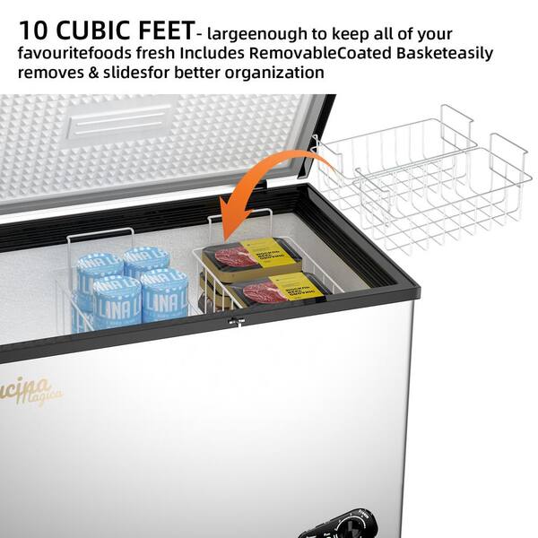 JEREMY CASS 23.9 in. 10.8 cu. ft. Manual Defrost Chest Freezer