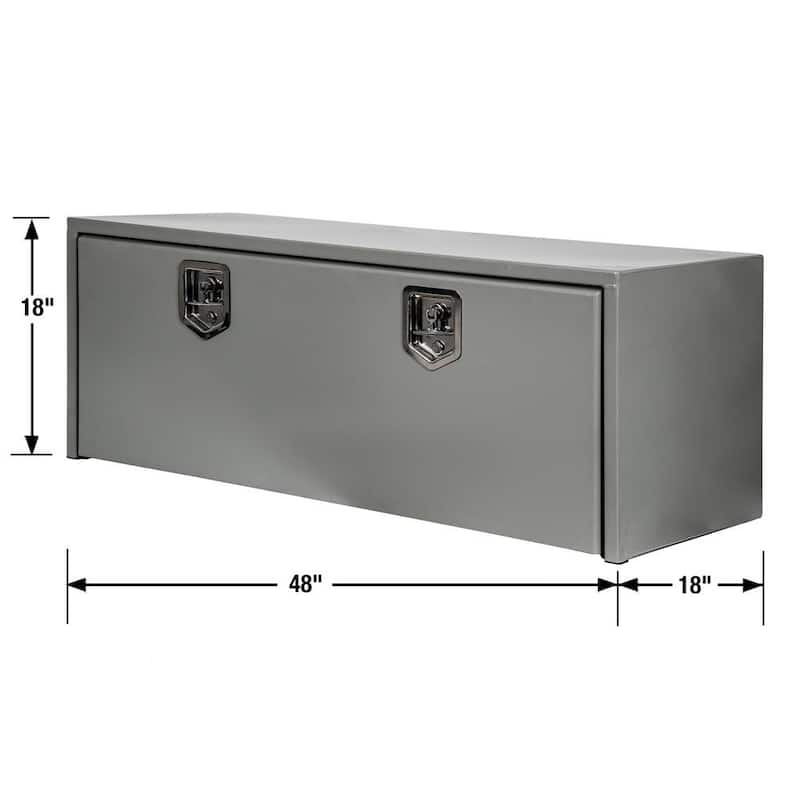 18 in. x 18 in. x 48 in. Primed Steel Underbody Truck Tool Box