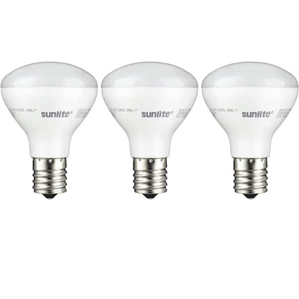 Sunlite 25-Watt Equivalent R14 Mini Reflector Dimmable E17 Intermediate Base LED Light Bulb in 3000K Warm White (3-Pack)