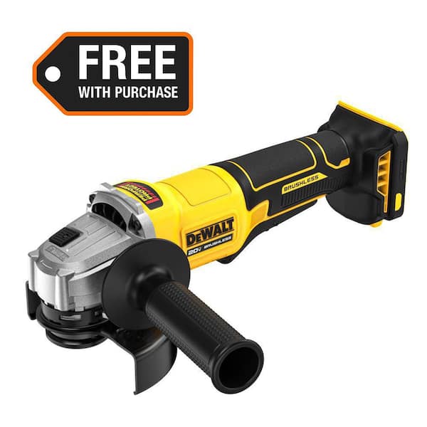 20V MAX Cordless Brushless 4-1/2 in. Angle Grinder with Paddle Switch (Tool Only)