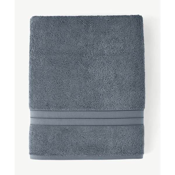 Luxury BAMBOO Bath Towel - Spa-Quality Softness, Resistant to Bacteria,  Odor and Mildew- Ordinary Cotton Towels - Indigo