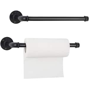 Wall Mounted Roll Tissue Holder, Rustic Towel Racks With Hardware， 2 Pack