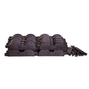 20 ft., 12 in. Pieces Black Rubber Edging