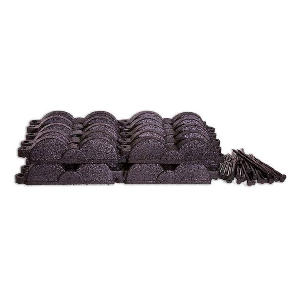 Valley View Industries 20 ft., 12 in. Pieces Black Rubber Edging