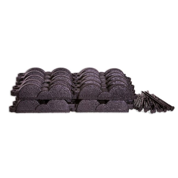 VALLEY VIEW 20 ft., 12 in. Pieces Black Rubber Edging
