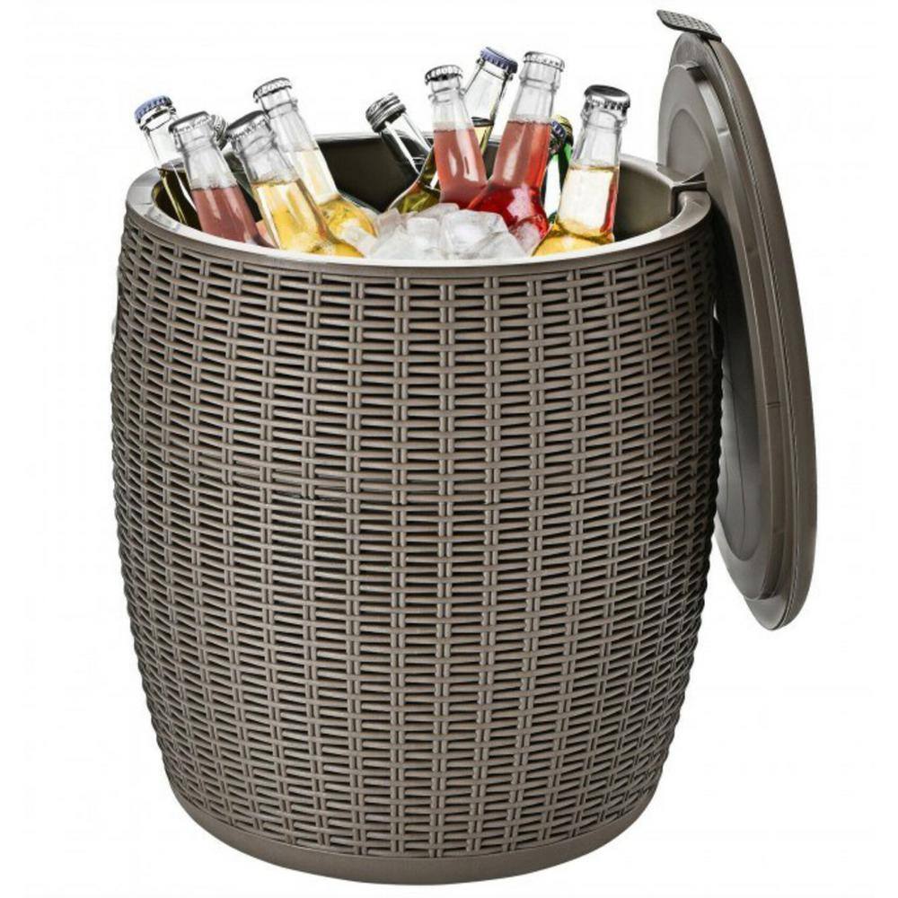 rattan cooler bar