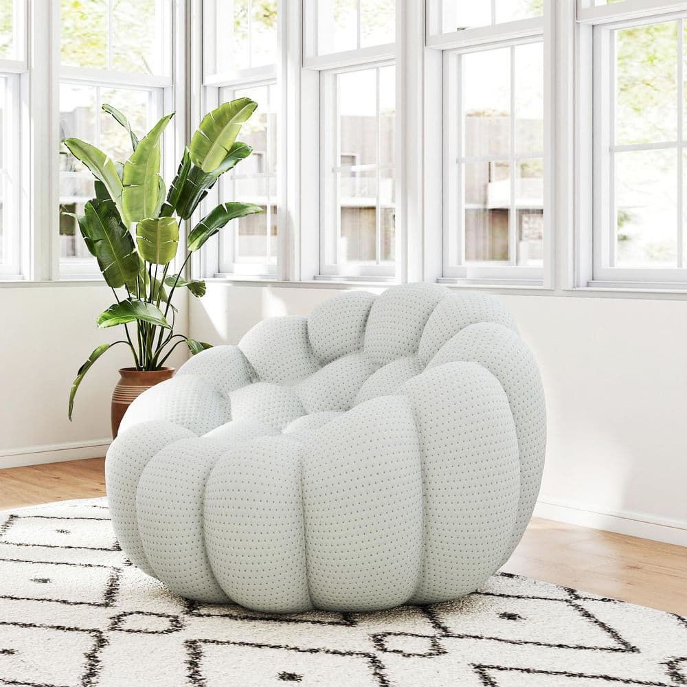 バブルソファ Magic Home Bubble Sofa, Gray 3D Knitted Fabric Armless Reading