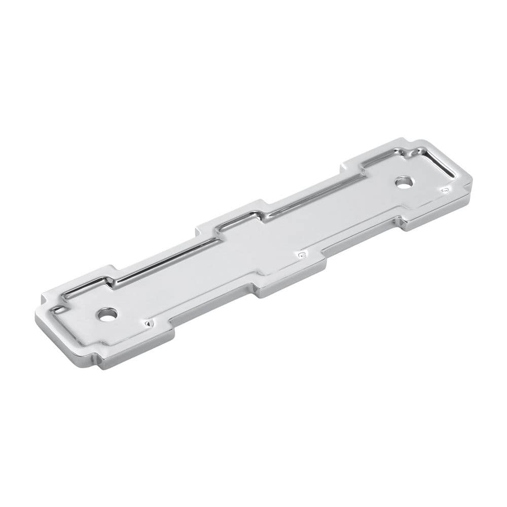 Coventry Collection Pull Backplate 3-3/4 Inch (96mm) Center to Center Chrome Finish Cabinet Backplate price history on PriceWatchPro