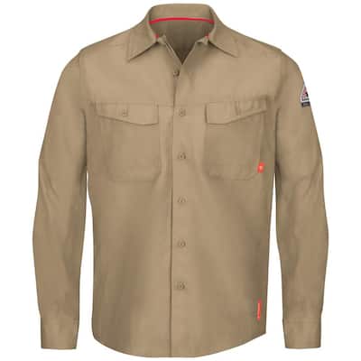 mens khaki work shirts