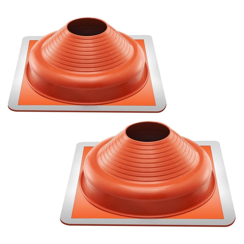 17.5 in. x 17.5 in. Square Flexible Silicone Roof Pipe Flashing Boot for OD 6.25 in. to 11.75 in. Pipe (2-Pack) price history on PriceWatchPro