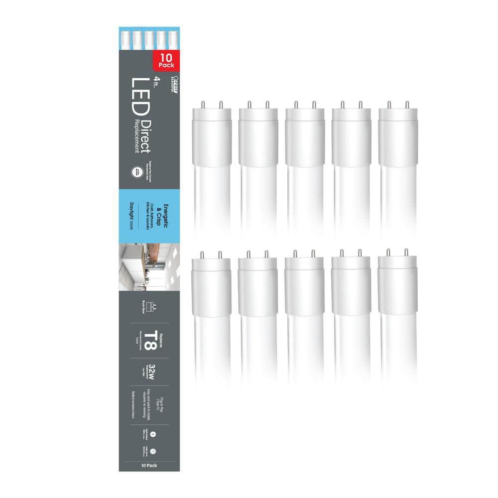 Feit Electric 18-Watt 4 ft. T8 G13 Type A Plug and Play Linear LED