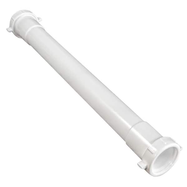 PLUMBFLEX 1-1/2 in. x 16 in. Polypropylene Double End Extension Tube for Tubular Drain Applications