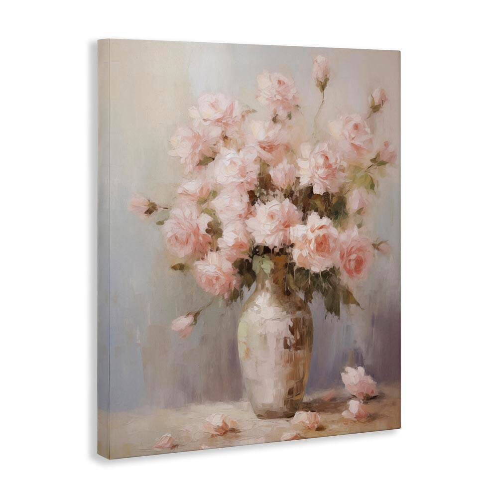 Vase of Soft Pink Roses by Arlington Prints Unframed Nature Graphic Art Print 48 in. x 36 in. price history on PriceWatchPro