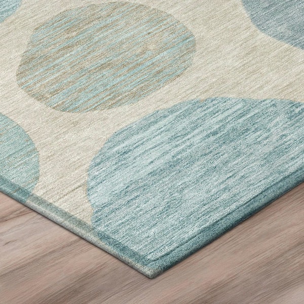 Chantille Machine Washable Indoor/Outdoor Abstract ACN3056 Linen 10 ft. x 14 ft. Area Rug