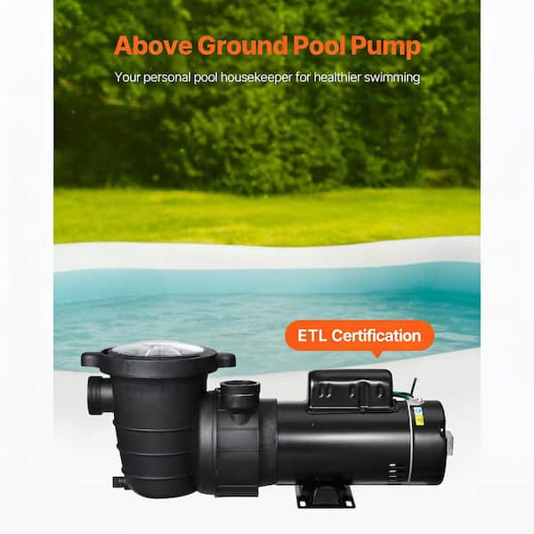 SKYSHALO Above Ground Pool Pump, 1. 5HP/0. 35HP, High 110 GPM 54