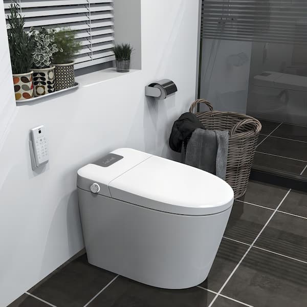 PLASMA One-piece Smart Toilet Round shaped fully automatics luxury smart  toilet