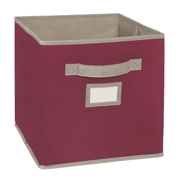 ClosetMaid 11 in. D x 11 in. H x 11 in. W Purple Fabric Cube Storage Bin