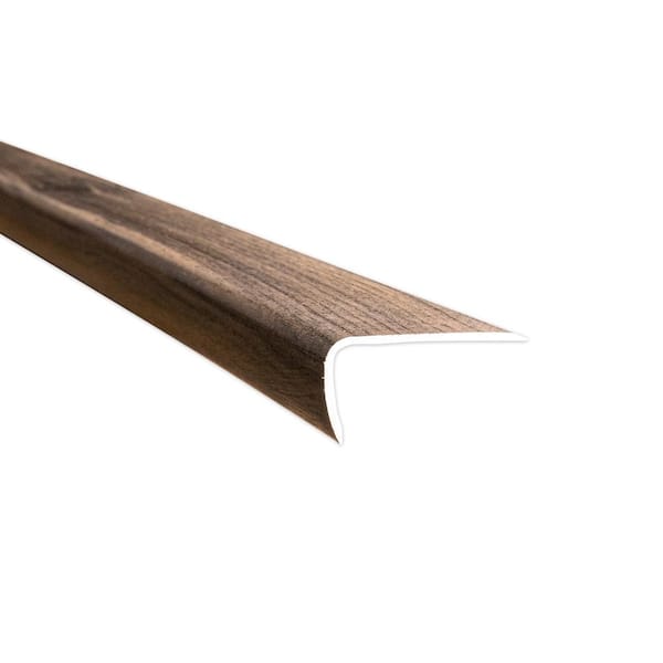 Unbranded Ashworth Hybrid Resilient 1.0 in. T x 2.0 in. W x 72 in. L Waterproof Stair Nose Molding