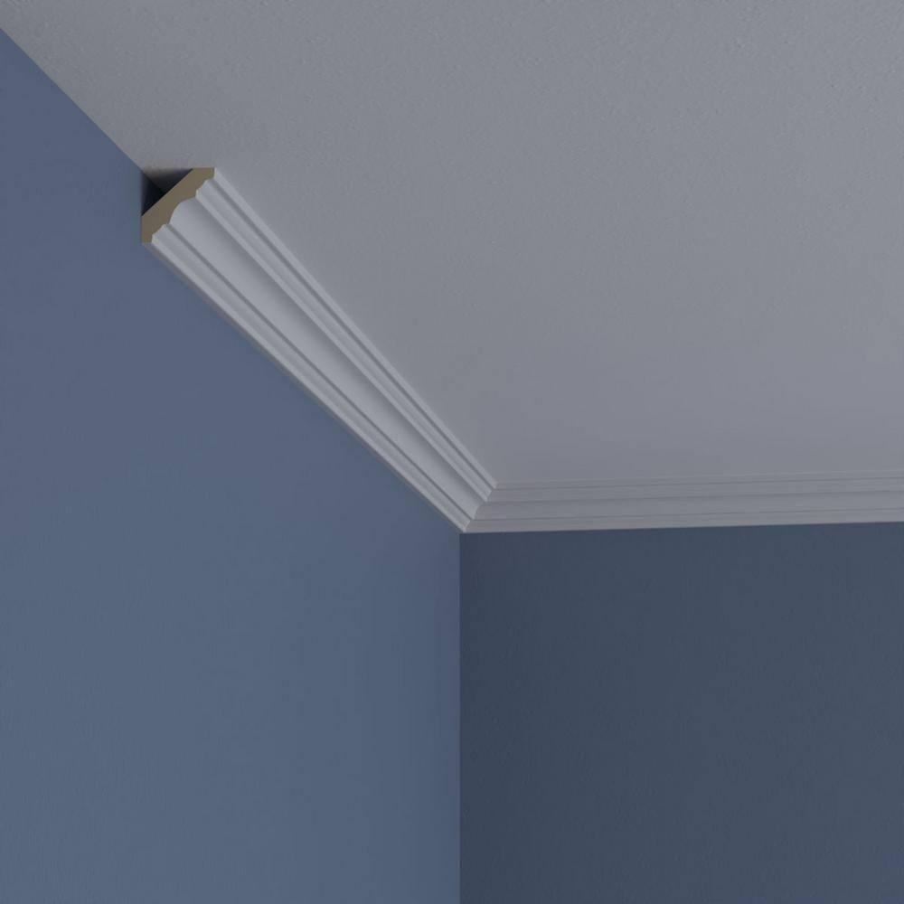 Salem White Polyurethane Crown Moulding 94.5" Length